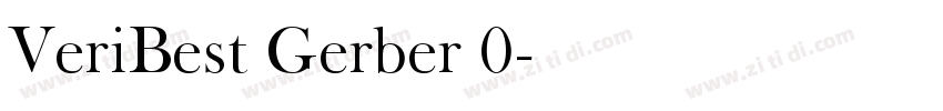 VeriBest Gerber 0字体转换